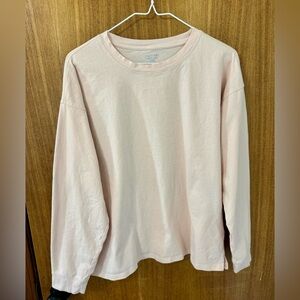 Calvin Klein Performance Women’s Long-Sleeve Crewneck Top - Pale Pink